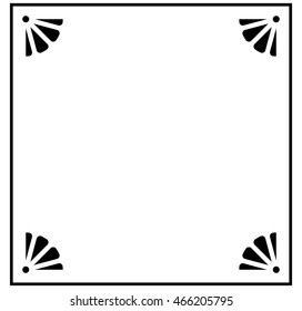 Frame border beautiful vector vintage isolated