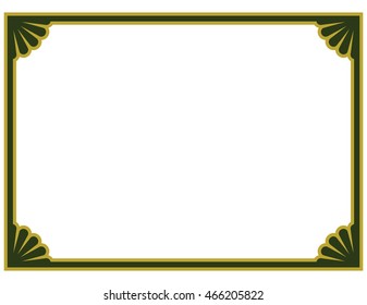 Frame border beautiful vector vintage isolated