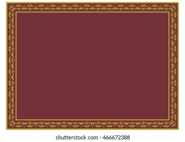 Frame border beautiful vector vintage isolated