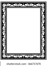 Frame border beautiful vector vintage isolated