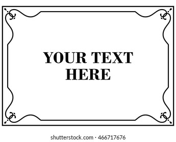 Frame border beautiful vector vintage isolated
