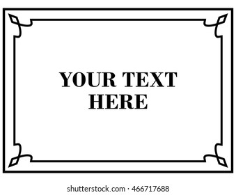 Frame border beautiful vector vintage isolated