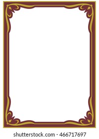 Frame border beautiful vector vintage isolated