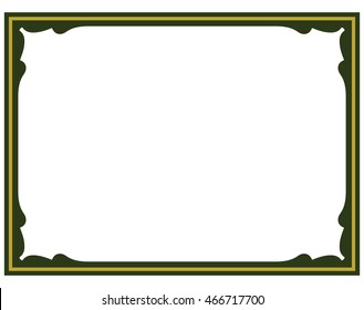 Frame border beautiful vector vintage isolated