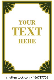 Frame border beautiful vector vintage isolated