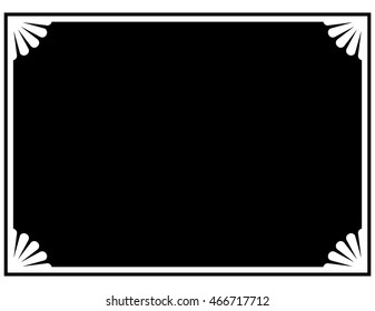 Frame border beautiful vector vintage isolated