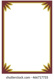 Frame border beautiful vector vintage isolated
