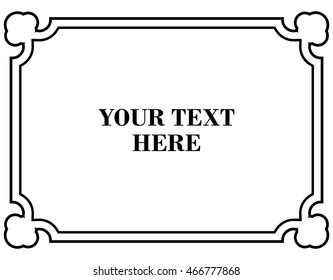 Frame border beautiful vector vintage isolated