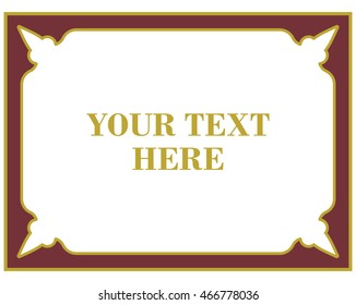Frame border beautiful vector vintage isolated