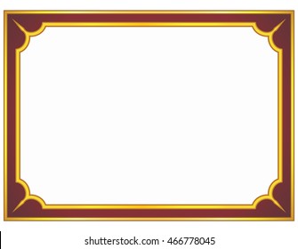 Frame border beautiful vector vintage isolated