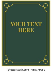 Frame border beautiful vector vintage isolated