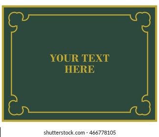 Frame border beautiful vector vintage isolated