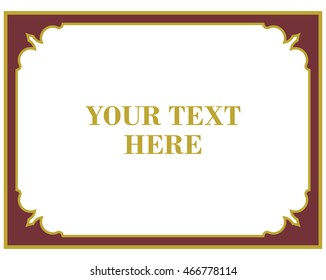 Frame border beautiful vector vintage isolated