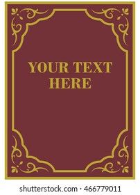 Frame border beautiful vector vintage isolated