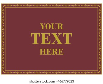 Frame border beautiful vector vintage isolated