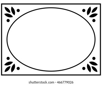 Frame border beautiful vector vintage isolated