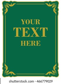 Frame border beautiful vector vintage isolated