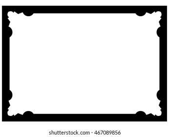 Frame border beautiful vector vintage isolated