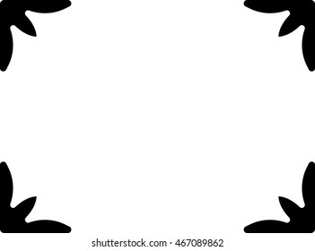 Frame border beautiful vector vintage isolated