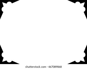 Frame border beautiful vector vintage isolated