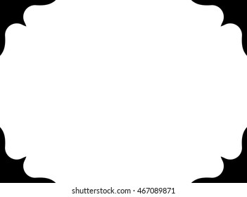 Frame border beautiful vector vintage isolated