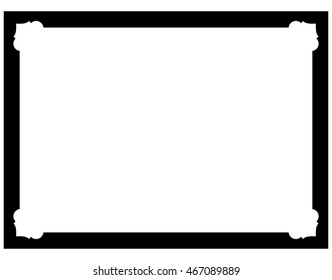 Frame border beautiful vector vintage isolated
