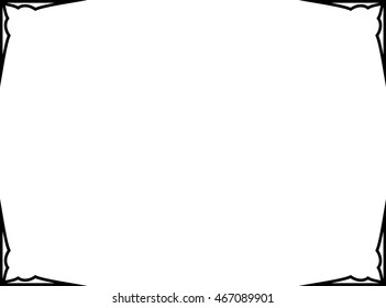 Frame border beautiful vector vintage isolated