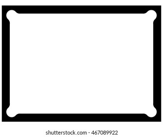 Frame border beautiful vector vintage isolated