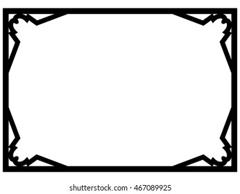 Frame border beautiful vector vintage isolated