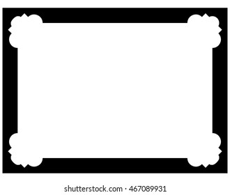 Frame border beautiful vector vintage isolated