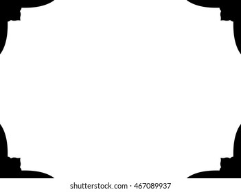 Frame border beautiful vector vintage isolated