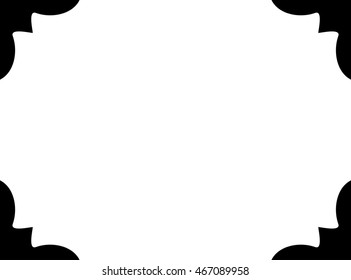 Frame border beautiful vector vintage isolated