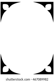 Frame border beautiful vector vintage isolated