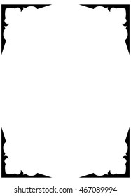 Frame border beautiful vector vintage isolated