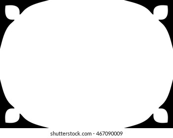 Frame border beautiful vector vintage isolated