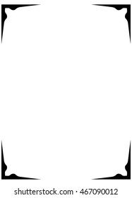 Frame border beautiful vector vintage isolated