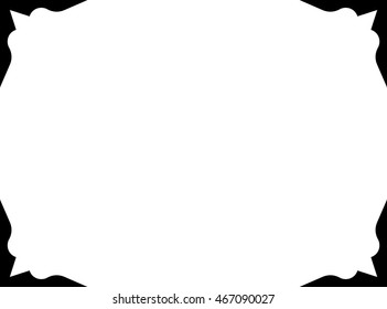 Frame border beautiful vector vintage isolated