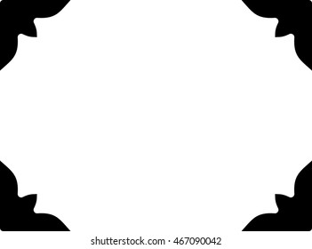 Frame border beautiful vector vintage isolated