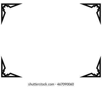 Frame border beautiful vector vintage isolated