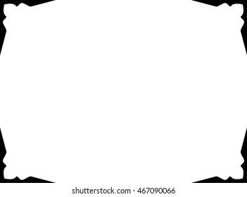 Frame border beautiful vector vintage isolated