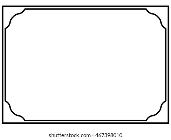 Frame border beautiful vector vintage isolated