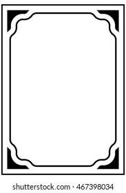 Borde de marco bello vintage vectorial aislado