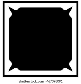 Frame border beautiful vector vintage isolated