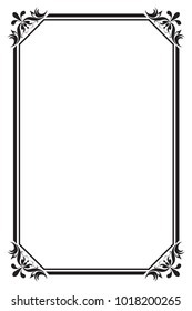 Frame and border ,Black and white, Vector illustration