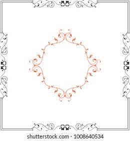 Frame Border Decorative Design Vector Art Illustration
