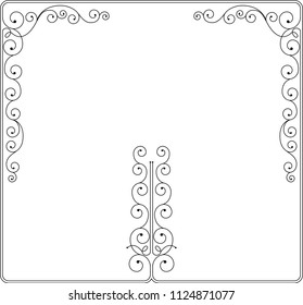 Frame Border Decorative Design Vector Art Illustration