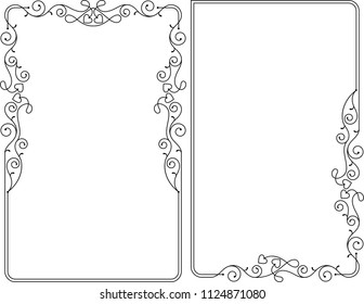 Frame Border Decorative Design Vector Art Illustration