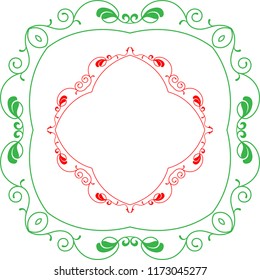 Frame Border Decorative Design Vector Art Illustration