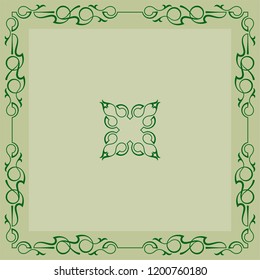 Frame Border Decorative Design Vector Art Illustration