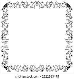 Frame Border Decorative Design Vector Art Illustration